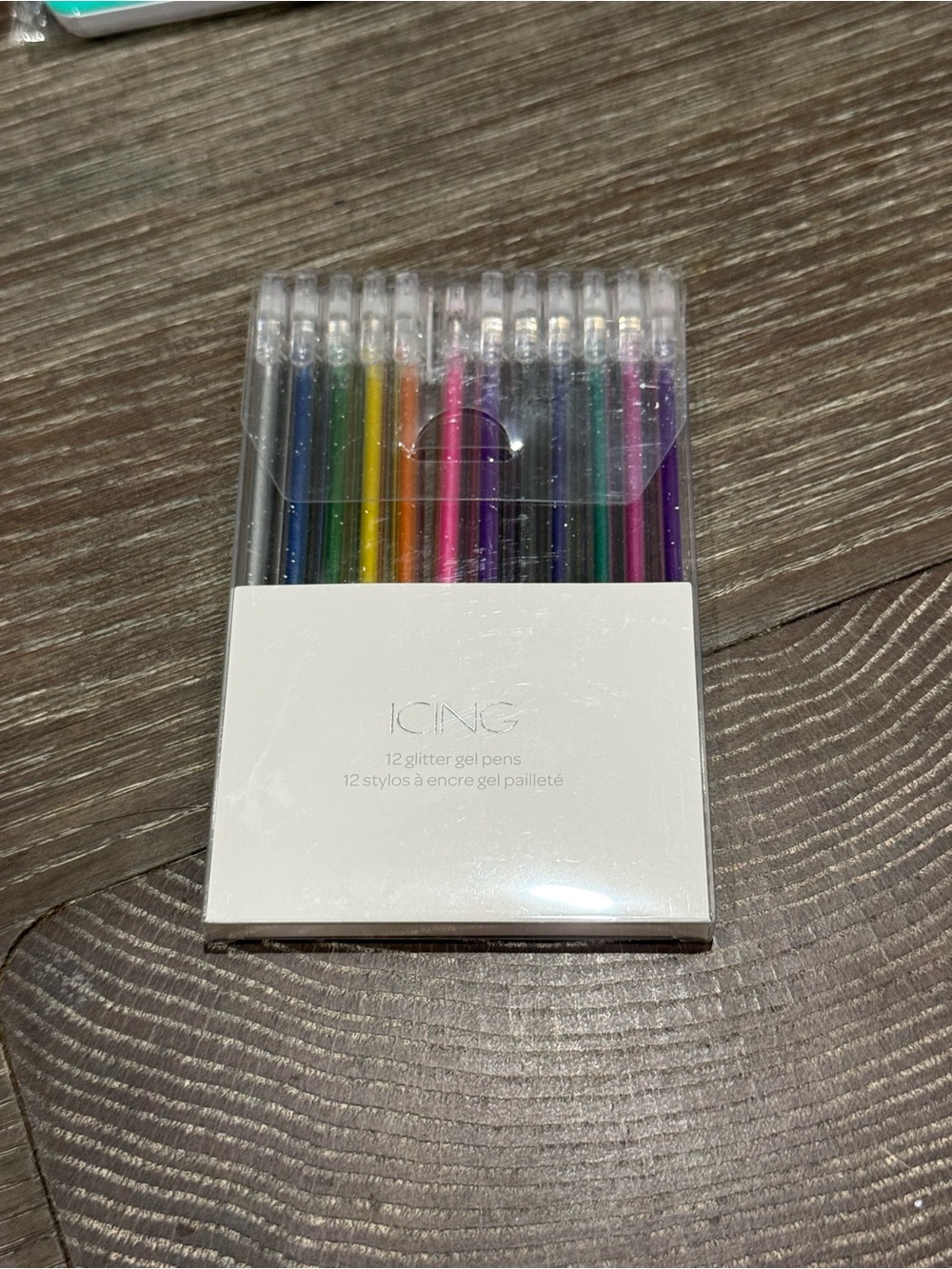 NWT ICING 12 Glitter Gel Pens - Multicolor Set